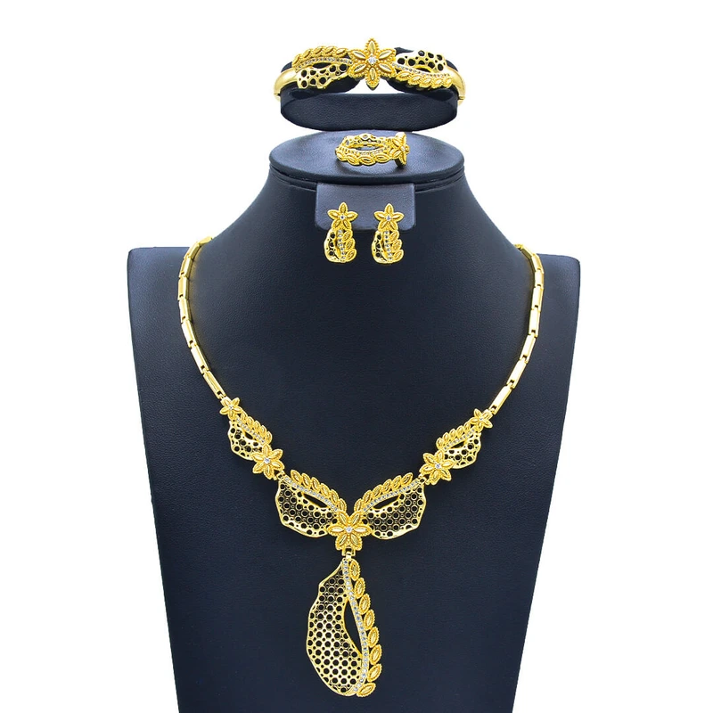 PARURE plaqué or luxueux